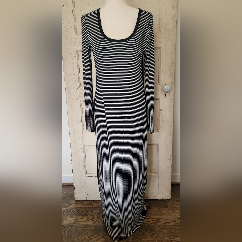 Maxi dress, medium, black and white
